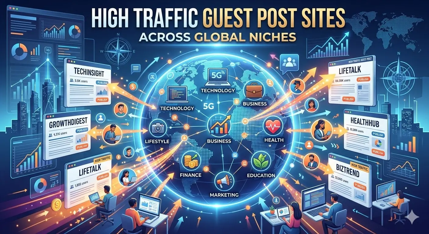 High Traffic Guest Post Sites Across Global Niches
