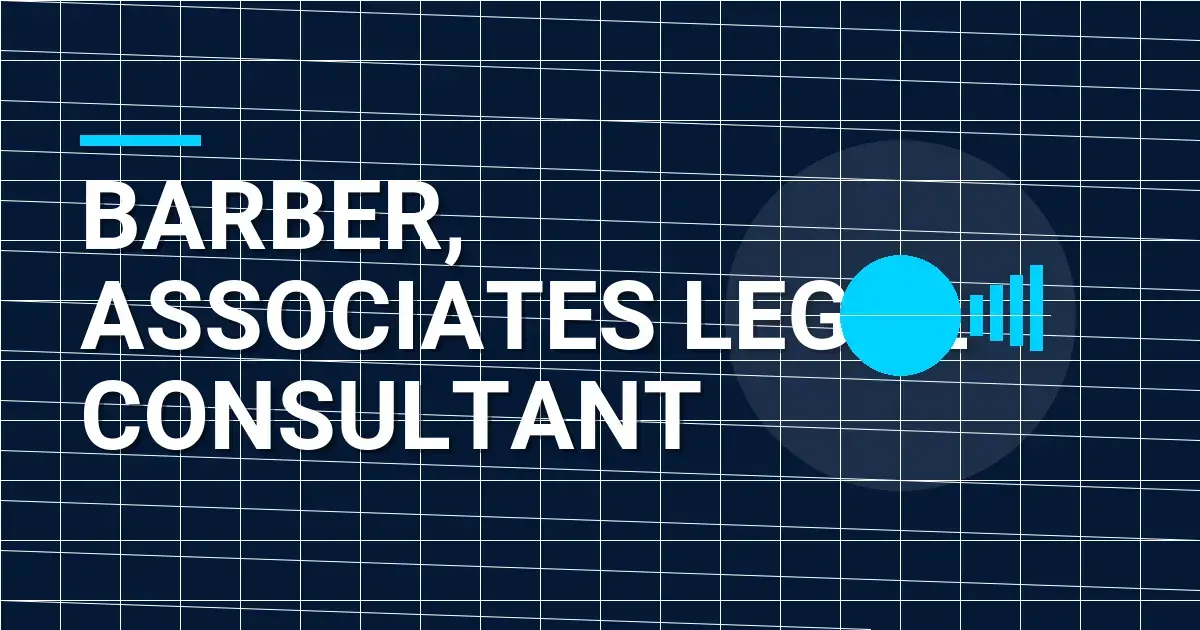 Barber, Associates Legal Consultant