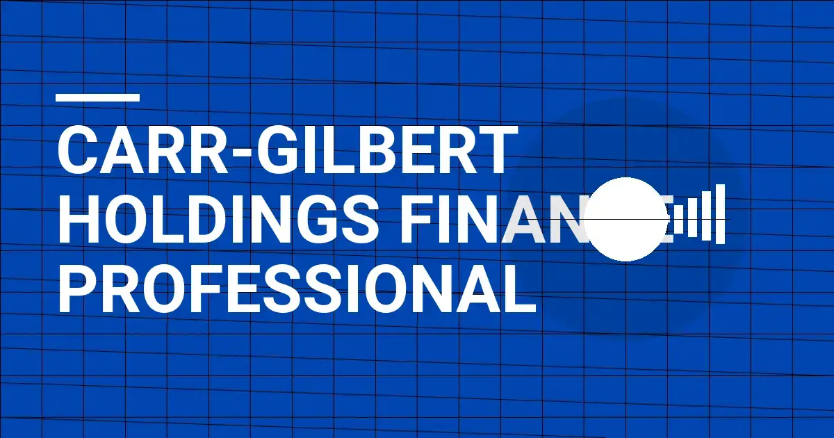 Carr-Gilbert Holdings Finance Professional