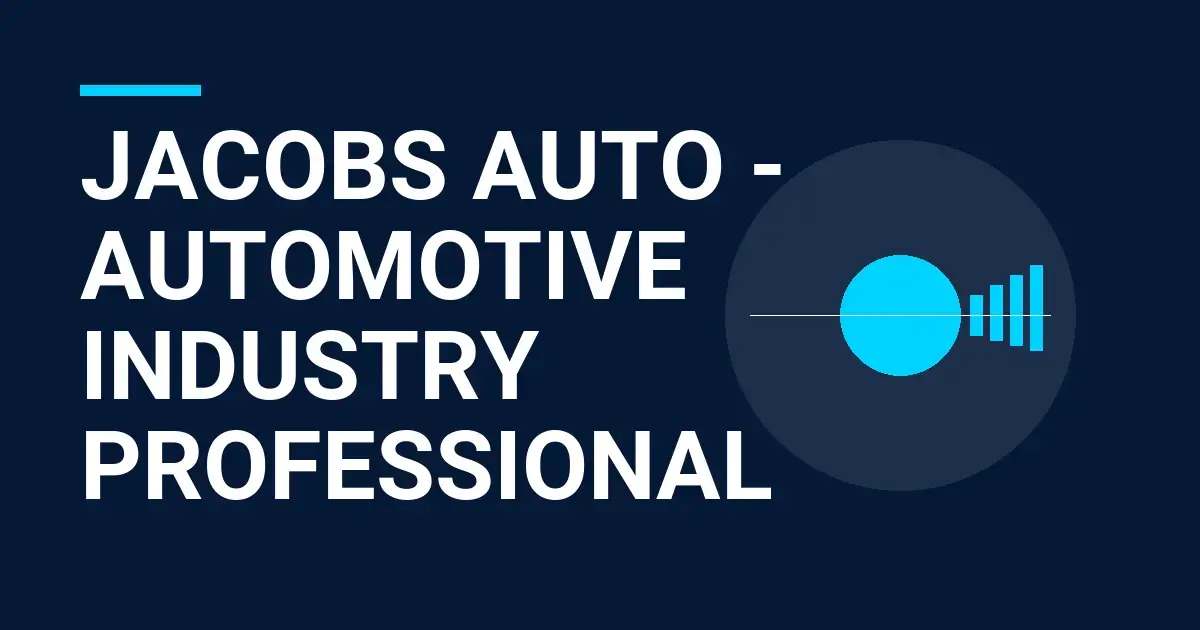 Jacobs Auto - Automotive Industry Professional