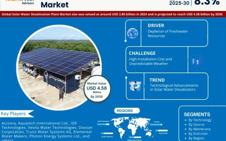 Solar Water Desalination Plant Market Projected to Expand Rapidly with 8.3% CAGR by 2030
