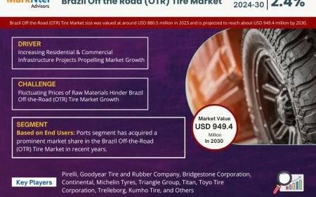 Brazil Off the Road (OTR) Tire Industry Report 2024–2030: Growth, Trends & Key Players