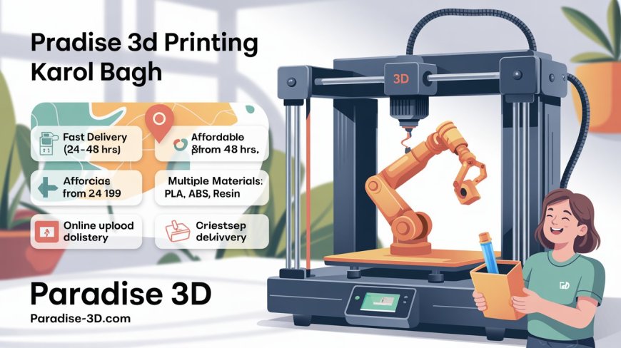 Affordable & Best 3D Printing Service in Karol Bagh – Fast, Custom & Local Solutions